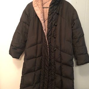 Bromley down jacket, black/tan reversible